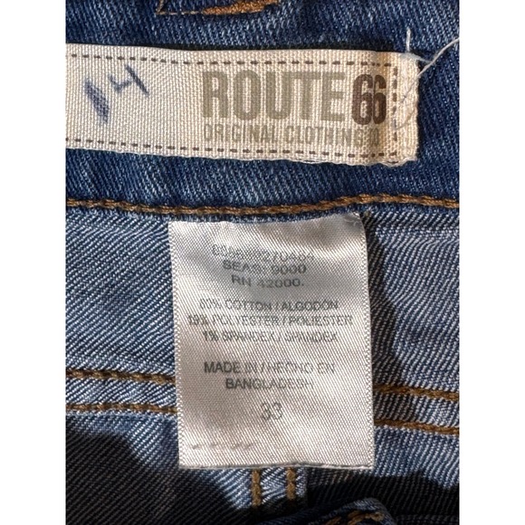 Route 66 Skinny Jeans Women 14 Blue Excellent Stretch Medium Wash Mid Rise - Picture 4 of 7